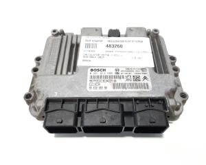 Calculator motor ECU Bosch, cod 9663268380, 0281012468, Citroen C4 (I) coupe, 1.6 HDI, 9HX (idi:483260)