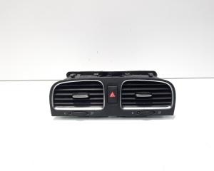 Grila aer bord centrala cu buton avarii, VW Golf 6 Variant (AJ5) (idi:568540)