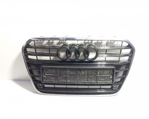 Grila bara fata centrala sus cu sigla cu loc de senzori, Audi A6 (4G2, C7) (id:671522)