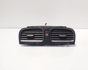 Grila aer bord centrala cu butoni avarii, VW Golf 6 (5K1), 2.0 TDI, CBD (id:680230)
