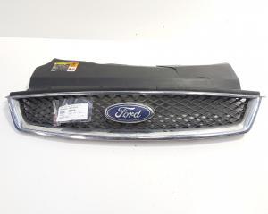 Grila bara fata centrala cu sigla, cod 4M51-8138-AE, Ford Focus 2 (DA) (id:686015)