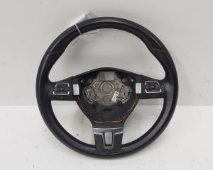 Volan piele cu comenzi, cod 3C8419091AJ, VW Golf 6 (5K1) (id:688689)