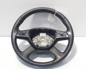 Volan piele cu comenzi, cod 5E0419091AC, Skoda Octavia 3 (5E3) (id:690133)