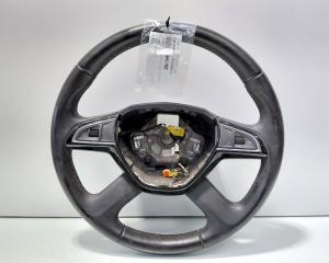 Volan piele cu comenzi, cod 3T0419091AH, Skoda Superb II Combi (3T5) (idi:697792)