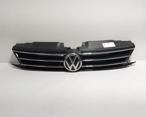 Grila bara fata centrala sus cu sigla, cod 5C6853655F, Vw Jetta 4 (6Z) facelift (id:702615)
