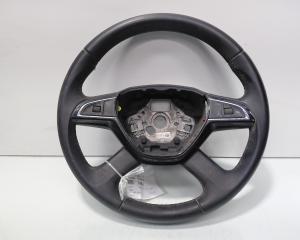 Volan piele cu comenzi, cod 5E0419091AC, Skoda Octavia 3 (5E3) (id:727063)