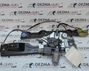 Macara cu motoras stanga fata, GM13350757, Opel Astra J sedan