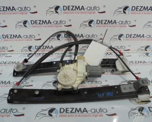 Macara cu motoras dreapta fata, 7S71-A23200-BL, 6M21-14553-B, Ford Mondeo 4 Turnier