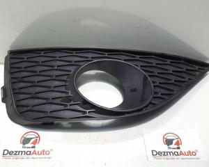 Grila proiector stanga, 6J0853665A, Seat Ibiza 5 ST (6J8)