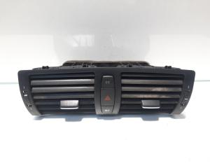 Grila aer bord centrala cu buton avarii, cod 7059189-12, Bmw 1 Coupe (E82) (id:457840)