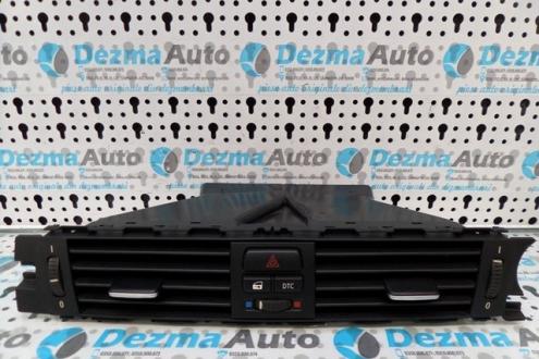 Grila aer bord centrala cu buton avarie 9130464, Bmw 3 coupe (E92) 2.0D