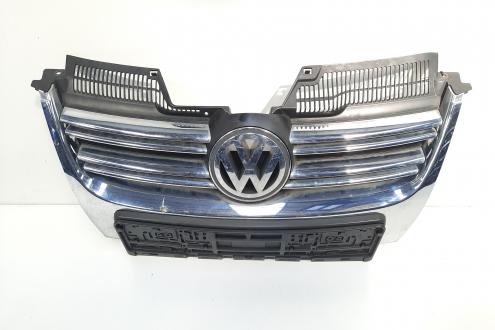 Grila bara fata centrala cu sigla cromata, cod 1K5853651, Vw Golf 5 Variant (1K5) (id:473480)