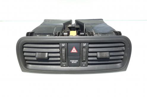 Grila aer bord centrala si buton avarii, cod 5J0820951, Skoda Fabia 2 (5J, 542) (id:475509)