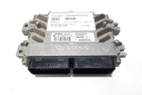 Calculator motor, cod 8200326395, 8200326387, Renault Clio 2, 1.2 B, D7F710 (id:483158)