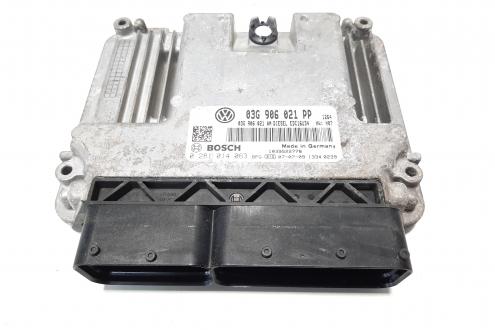 Calculator motor Bosch, cod 03G906021PP, 0281014063, Vw Golf 5 Variant (1K5) 2.0 TDI, 16V, BKDC (id:483120)