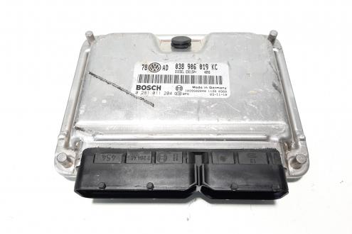 Calculator motor Bosch, cod 038906019KC, 0281011204, Vw Passat (3B3) 1.9 TDI, AVB (id:483314)