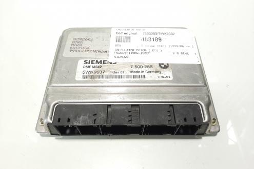 Calculator motor Siemens, cod 7500255, 5WK9037, Bmw 3 (E46), 2.0 benz, M52B20 (idi:483189)