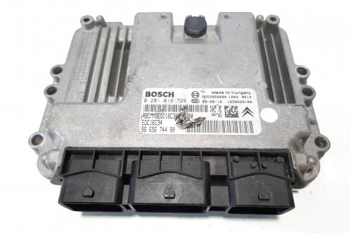 Calculator motor Bosch, cod 9665674480, 0281014729, Citroen C5 (II), 1.6 HDI, 9H01, 9HZ (idi:483496)