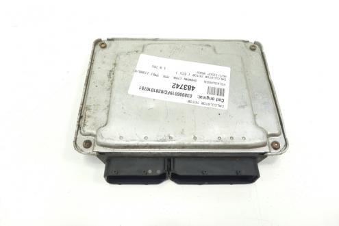 Calculator motor, cod 038906019FC, 0281010751, VW Bora (1J2), 1.9 TDI, AUY (idi:483742)