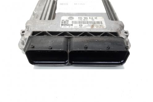 Calculator motor, cod 03G906016HE, 0281012291, Seat Toledo 3 (5P2), 2.0 TDI, BKD (idi:483160)