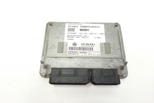 Calculator motor Siemens, cod 03E906033L, 5WP40194, Skoda Fabia 1 Sedan (6Y3), 1.2 benz, BMD (idi:482941)