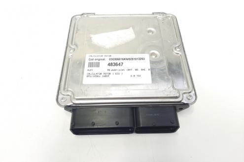 Calculator motor, cod 03G906016KN, 0281013293, Audi A4 (8EC, B7), 2.0 TDI, BPW (idi:483647)
