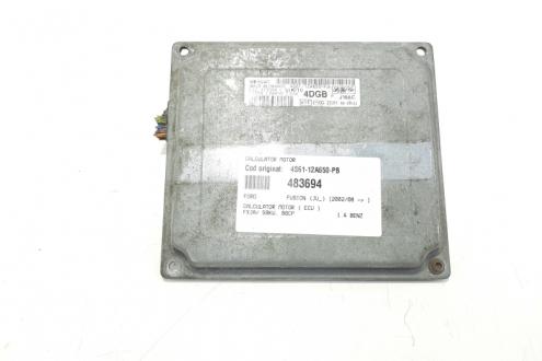 Calculator motor, cod 4S61-12A650-PB, Ford Fiesta 5, 1.4 benz, FXJA (idi:483694)