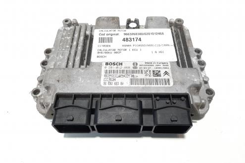 Calculator motor Bosch, cod 9663268380, 0281012468, Citroen C3 Picasso, 1.6 HDI, 9HX (idi:483174)