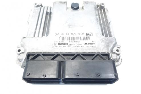 Calculator motor, cod GM55577619, 0281017453, Opel Astra J Combi, 2.0 CDTI, A20DTH (idi:486525)