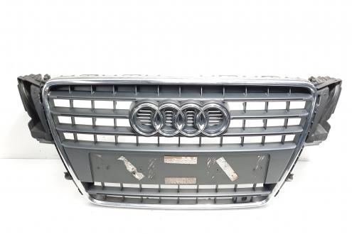 Grila bara fata centrala cu sigla, cod 8T0853651E, Audi A5 Sportback (8TA) (id:493712)