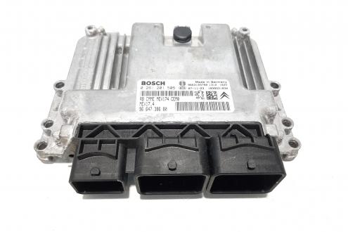 Calculator motor Bosch, cod 9664738680, 0261201505, Citroen C4 (I) sedan, 1.6 benz, 5FW  (idi:491470)