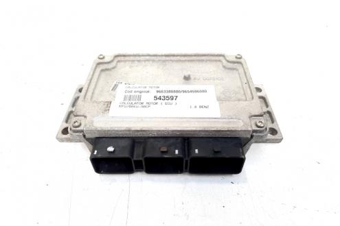 Calculator motor, cod 9663380880, 9654596080, Peugeot 307 Break, 1.4 benz, KFU (idi:543597)