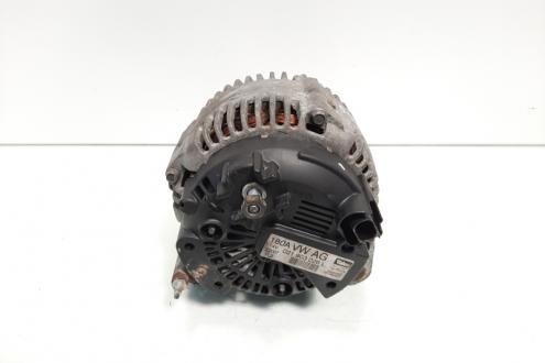 Alternator 180A Valeo, cod 021903026L, Skoda Superb II Combi (3T5), 2.0 TDI, BMP (pr:110747)