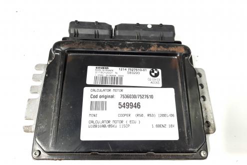 Calculator motor, cod 7536030, 7527610, Mini Cooper (R50, R53) 1.6 16v benz, W10B16AB (id:549946)