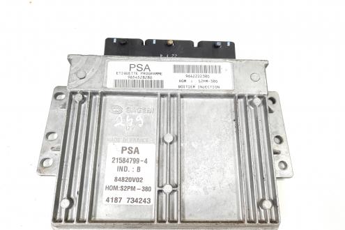 Calculator motor, cod 9654528280, 9642222380, Peugeot 206 SW, 1.4 benz, KFV (idi:549902)