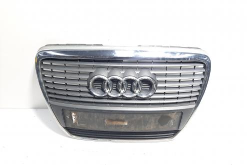 Grila bara fata centrala sus cu sigla, cod 4F0853551S, Audi A6 (4F2, C6) (idi:585376)