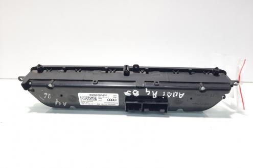 Display climatronic, cod 8W0820043F, Audi A4 Allroad (8WH, B9) (idi:576542)