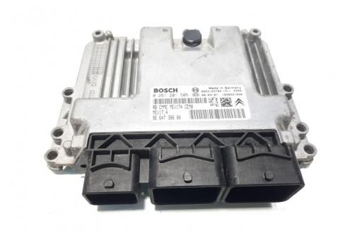 Calculator motor ECU Bosch, cod 9664738680, 0261201505, Peugeot 207 (WA), 1.6 benz, 5FW (idi:576611)
