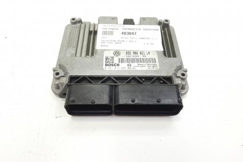 Calculator motor ECU Bosch, cod 03G906021LN, 0281013282, Skoda Superb II Combi (3T5), 1.9 TDI, BXE (idi:483047)