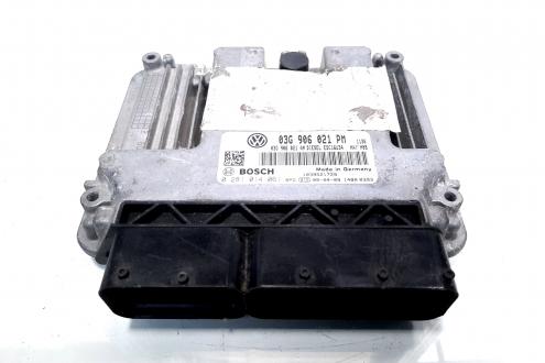 Calculator motor, cod 03G906021PM, 0281014061, Seat Altea (5P1) 1.9 TDI, BXE (idi:526879)