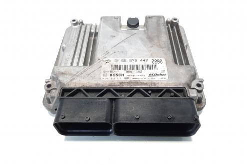 Calculator motor ECU, cod GM55579447, 0281018015, Opel Zafira C (P12), 2.0 CDTI, A20DTH (idi:552500)