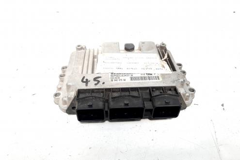 Calculator motor ECU, cod 9664257580, 0281013332, Citroen C4 (I) coupe, 1.6 HDI, 9HZ (idi:535465)