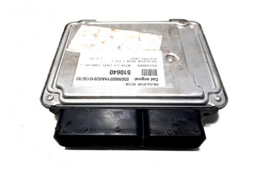 Calculator motor ECU, cod 03G906021HA, 02810136782, VW Passat Variant (3C5), 1.9 TDI, BLS (idi:510640)