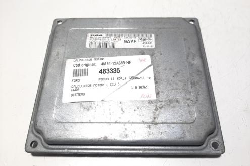 Calculator motor Siemens, cod 4M51-12A650-HF, Ford Focus 2 Sedan (DA) 1.6 B, HWDA (idi:483335)