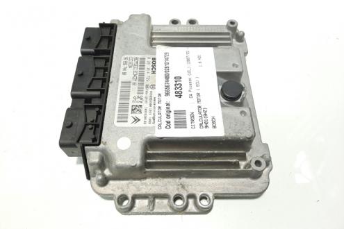 Calculator motor ECU Bosch, cod 9665674480, 0281014729, Citroen C3 Picasso, 1.6 HDI, 9HZ (idi:483310)