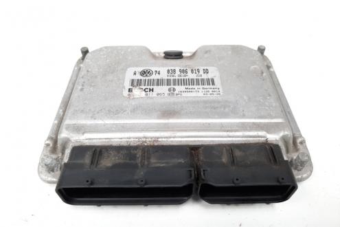 Calculator motor ECU, cod 038906019DD, 028101165, Skoda Octavia 1 Combi (1U5), 1.9 TDI, ATD (idi:195232)