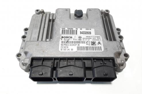 Calculator motor ECU, cod 9660324180, 0281011634, Peugeot 407, 1.6 HDI, 9HZ (idi:483474)