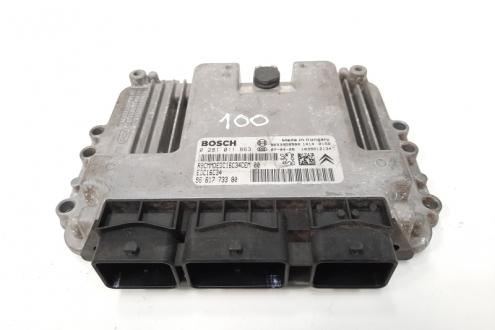 Calculator motor ECU, cod 9661773380, 0281011863, Peugeot Partner (II), 1.6 HDI, 9HX (idi:408281)