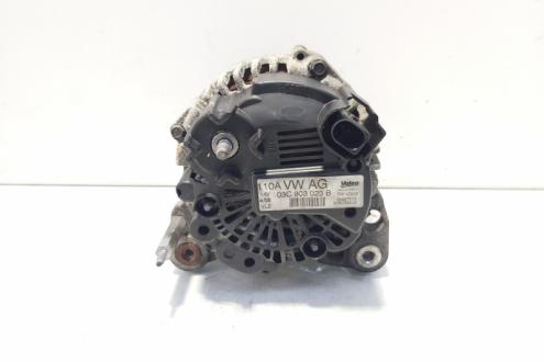 Alternator 110A Valeo, cod 03C903023B, VW Golf 5 (1K1), 1.6 FSI, BAG (id:639620)