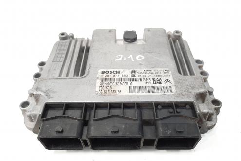 Calculator motor, cod 9653958980, 0281011863, Peugeot 307 Break, 1.6 HDI, 9HX (idi:549958)